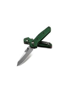 Benchmade 945 MINI OSBORNE, Green Alu: Scales, S30V Reverse Tanto Blade