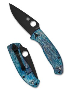 Spyderco Tenacious R.I.L. Disarray Titanium Scales with Black Blade~ C122TIBLBKD2P