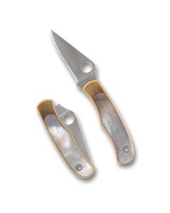 Spyderco Bug Nickel / Silver Abalone ~ C133AP