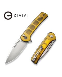  CIVIVI Knives Conspirator Flipper, Nitro-V Stonewashed Blade, Ultem Handles ~ C21006-5