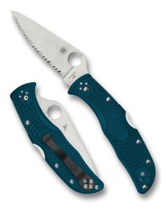 Spyderco Endela Blue FRN, K390 Blade steel ~ C243FSK390