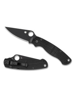 Spyderco Para Military 2 Salt, Black G-10, CPM MagnaCut Black Blade Plain edge ~ C81GMCBKP2