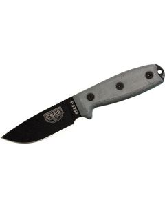 ESEE Knives ESEE-3PM Plain Edge, Rounded Pommel, Coyote Brown Sheath
