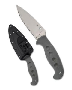 Spyderco Temperance, CPM Cruwear Blade steel, Serrated Edge, Sprint Run ~ FB05SGY