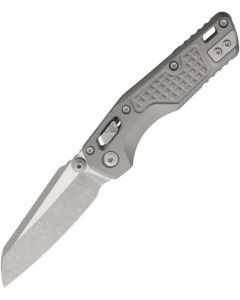Microtech MSI Mini Ram-Lok Apocalyptic M390MK blade, Gray frag pattern Aluminium Handle