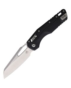 Microtech MSI Ram-Lok Tri Grip, Stonewash M390MK blade, Black Tri-Grip polymer handle