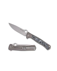 Spyderco Slym Reeve Integral Lock, Titanium & Carbon Fibre Handle, CPM M390 Blade ~ C271TIP