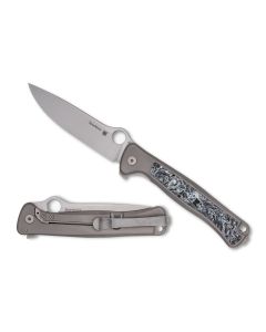 Spyderco Slym Reeve Integral Lock, Titanium & Carbon Fibre Handle, CPM M390 Blade ~ C271TIP
