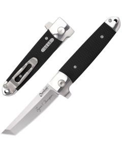 Cold Steel 32AA Oyabun Limited, Flipper, S35VN Tanto Blade, Aluminum Handles with G10 Scales, Leaf Spring Lock
