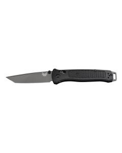 Benchmade 537GY Bailout CPM-3V Gray Cerakote Plain Tanto, Black Grivory Handles