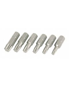 Wiha 6pc 1/4" Torx Insert Bit Set, inc: T15 to T40 x25mm bits