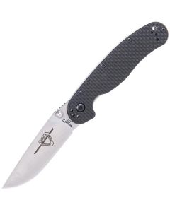 Ontario RAT Model II Folder D2 Blade Steel, Carbon Fibre Handles with Satin blade ~ 8832