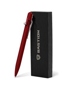 Bastion Slim Bolt Action Pen Aluminium - Red