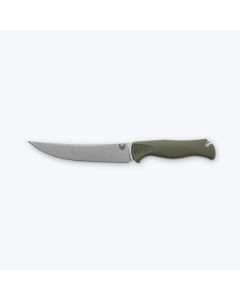 Benchmade Meatcrafter 15500-04, 6" 154CM Blade Steel, Olive Santoprene Handles