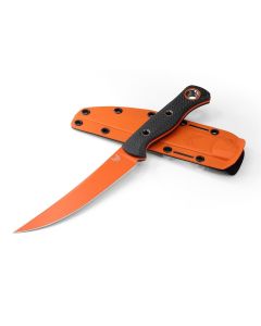 Benchmade Meatcrafter 15500R-2, Orange S45VN Blade Steel, Carbon Fibre Handles