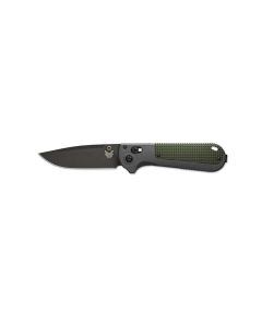 Benchmade 430BK Redoubt, Black Cerakoted Blade, Gray Forrest Green Grip Grivory Handle