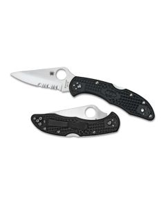Spyderco Delica 4 FRN Part serrated ~ C11PSBK