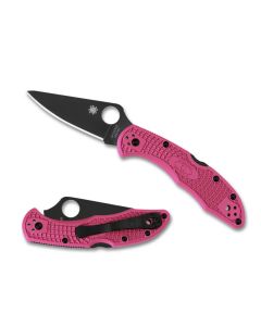 Spyderco Delica 4 FRN S30V Pink Heals Black Blade ~ C11FPPNS30VBK