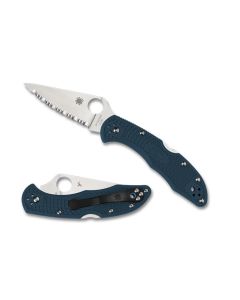 Spyderco Delica 4 Blue K390 Serrated edge ~ C11FSK390