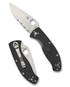 Spyderco Tenacious FRN Light Weight, Part Serrated Blade ~ C122PSBK