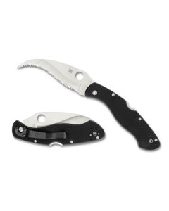 Spyderco Civilian Black G-10, Serrated edge ~ C12GS