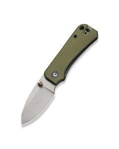 Civivi Baby Banter Nitro-V Stonewashed Blade, Green G10 Handles