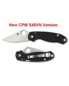 Spyderco Para 3 G10 with S45VN Satin Blade ~ C223GP