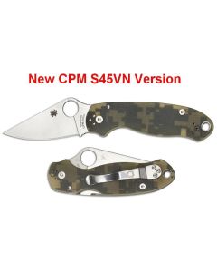 Spyderco Para 3 G10 Camo with S45VN Satin Blade ~ C223GPCMO