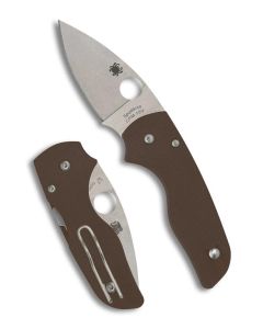 Spyderco Lil' Native Brown G-10 CPM 15V Sprint Run  ~ C230GPBN15V 