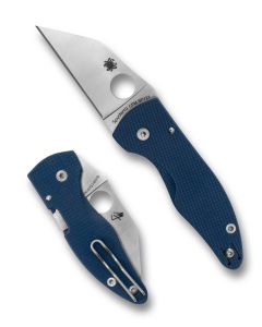 Spyderco MicroJimbo Cobalt Blue G-10 Scales, CPM SPY27 Blade Steel ~ C264GPCBL