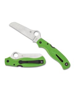 Spyderco Atlantic Salt Green LC200N Plain Edge ~ C89FPGR
