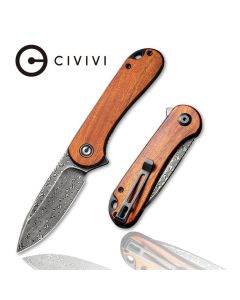 CIVIVI C907DS-2 Elementum Linerlock Cuibourtia Wood, Damascus Blade