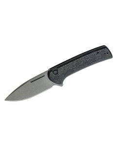  CIVIVI Knives Conspirator Flipper, Nitro-V Stonewashed Blade, Black Micarta Handles ~ C21006-1