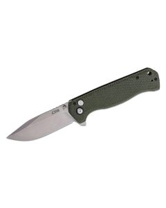 CJRB Chord, AR-RPM9 Blade steel, Green Micarta Handles, Button Lock ~ J1927-MGN