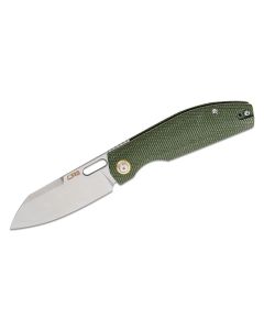 CJRB Ekko, AR-RPM9 Blade steel, Green Micarta Handles, Liner Lock ~ J1929-MGN