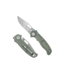 Demko Knives AD20.5 Shark Lock, Natural G10 Handles, S35VN Clip Point Blade
