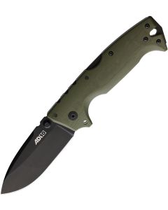 Cold Steel AD-10, Olive Drab G10 Handle, Black S35VN Blade