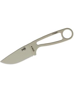 ESEE Knives IZULA-DT, Desert Tan Blade, Black Sheath