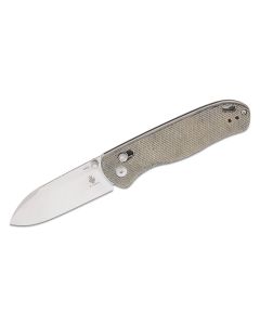 Kizer Drop Bear Clutch Lock Grey Micarta Scales ~ V3619C3
