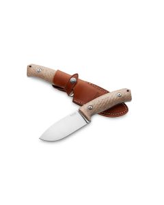 LionSteel M3 Fixed Blade, Natural Micarta Handles, Niolox Blade Steel