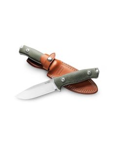 LionSteel M5 Fixed Blade Green Micarta Handles, Sleipner Blade Steel