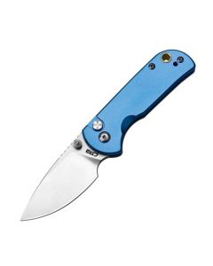 CJRB Mica, AR-RPM9 Blade steel, Blue Aluminium Handles, Button Lock ~ J1934BU
