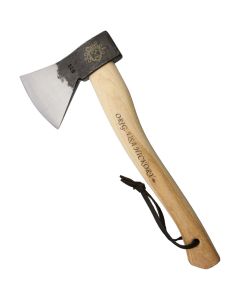 Prandi 800gr German Style Hatchet 15" Curved Handle, Traditional finish