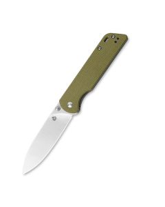 QSP Parrot, Light Green Micarta Scales, D2 Satin Blade, Version 2 ~ QS102-G