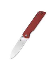 QSP Parrot, Red Micarta Scales, D2 Satin Blade, Version 2 ~ QS102-E