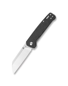 QSP Penguin, Carbon fiber overlay G10 Scales, D2 Sheepsfoot Blade Blade ~ QS130-E