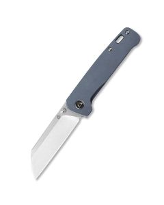 QSP Penguin Blue Titanium, 154CM Sheepsfoot Stonewash Blade ~ QS130-R