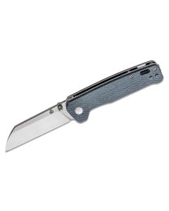 QSP Penguin, Blue Jean Micarta Scales, D2 Sheepsfoot Blade Blade ~ QS130-B