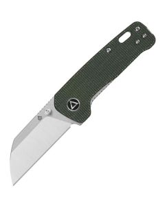 QSP Penguin Mini, Green Micarta Scales, Sanvik 14C28N Sheepsfoot Blade ~ QS130XSC