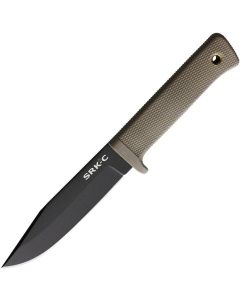 Cold Steel SRK Compact SK-5 Black Blade, Dark Earth Handle